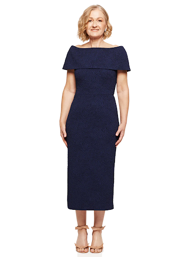 Mother of the bride navy cocktail dress