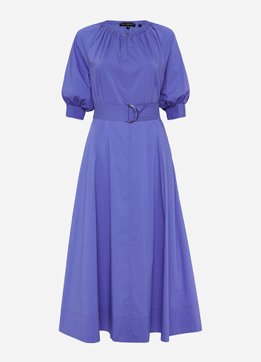 a picture of a woman's simple purple dress