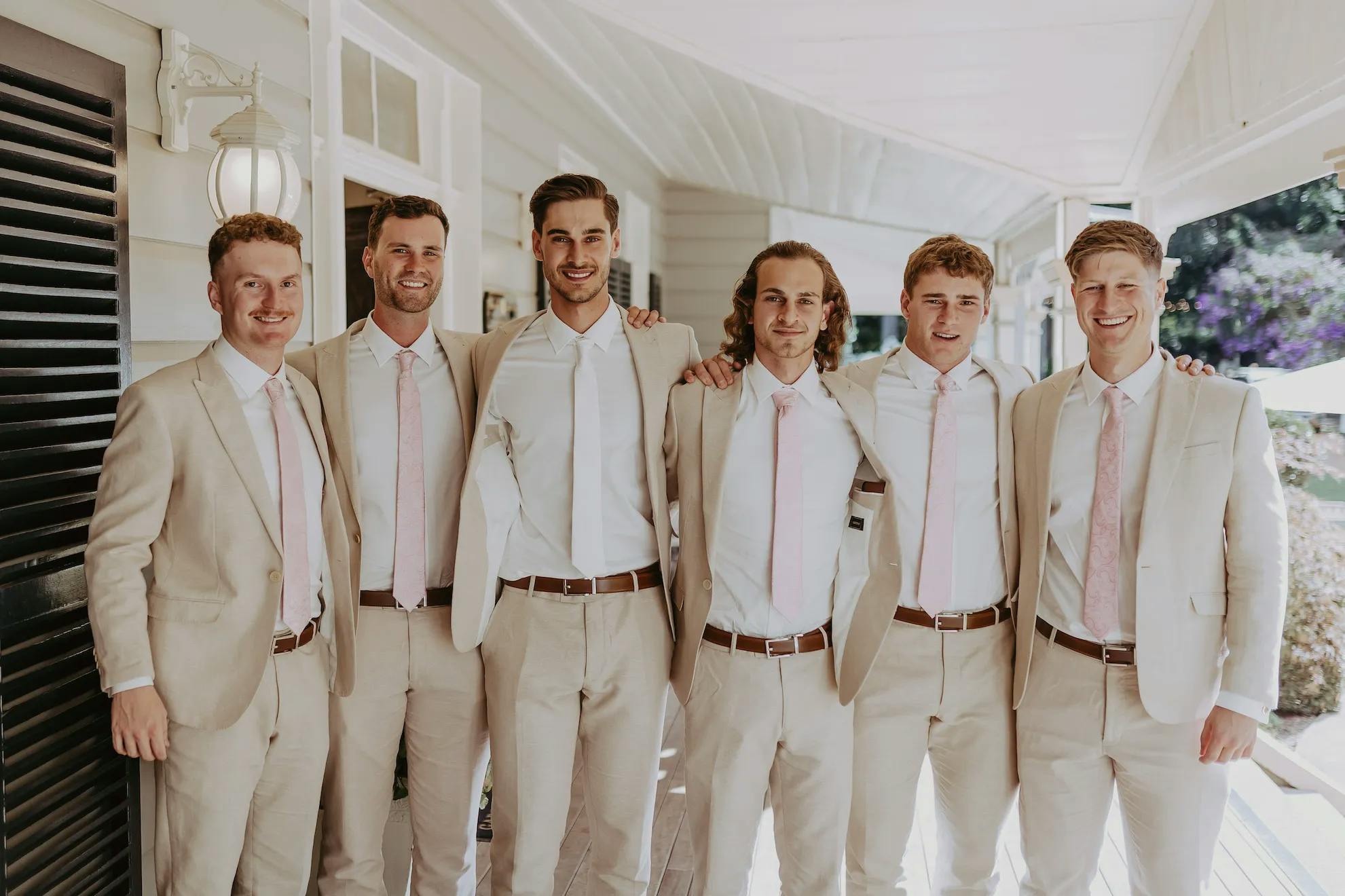 Groom and groomsmen