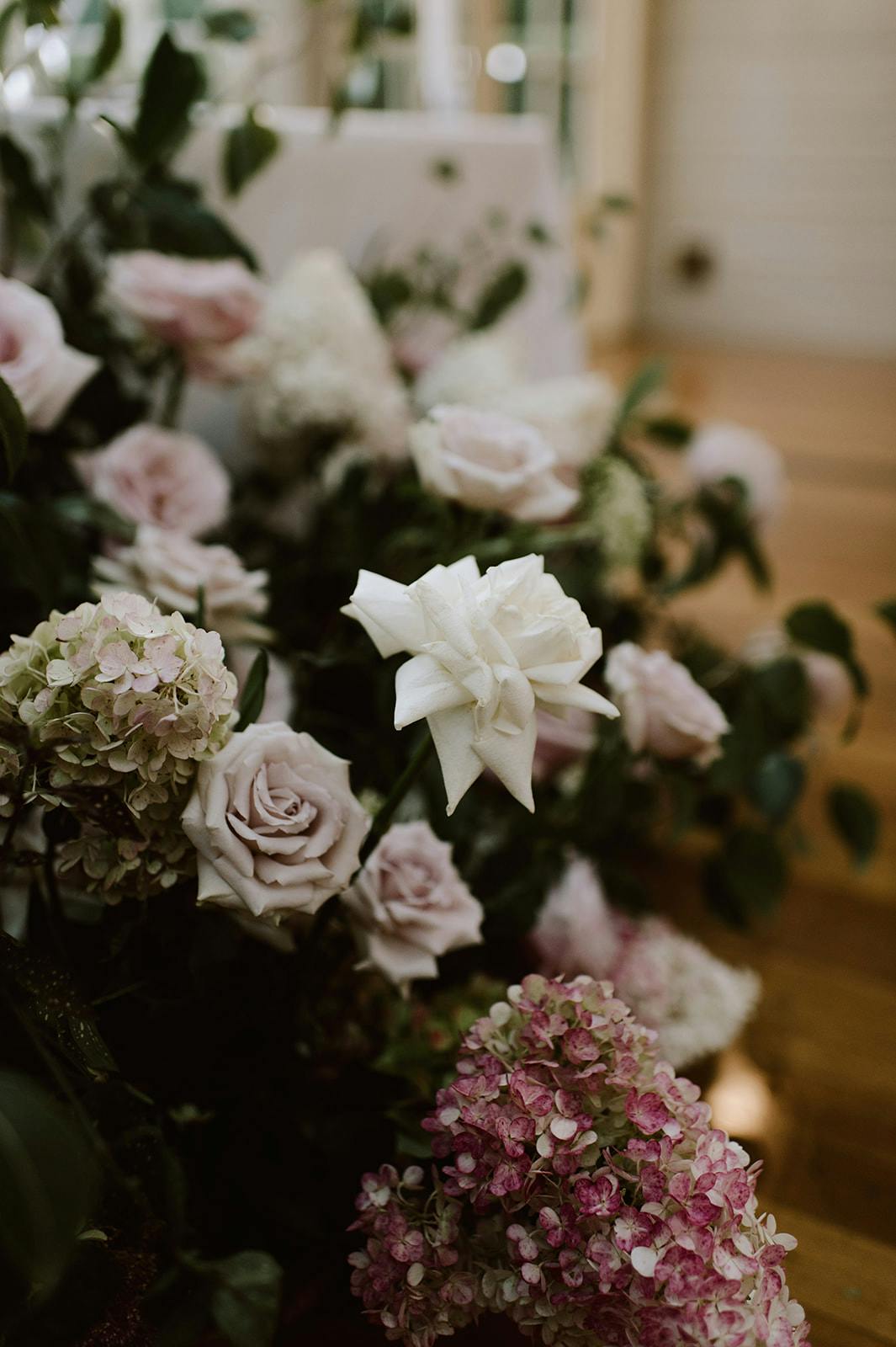 Wedding reception flowers