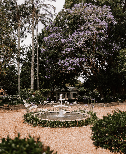 a photograph of the beautiful grounds at gabbinbar