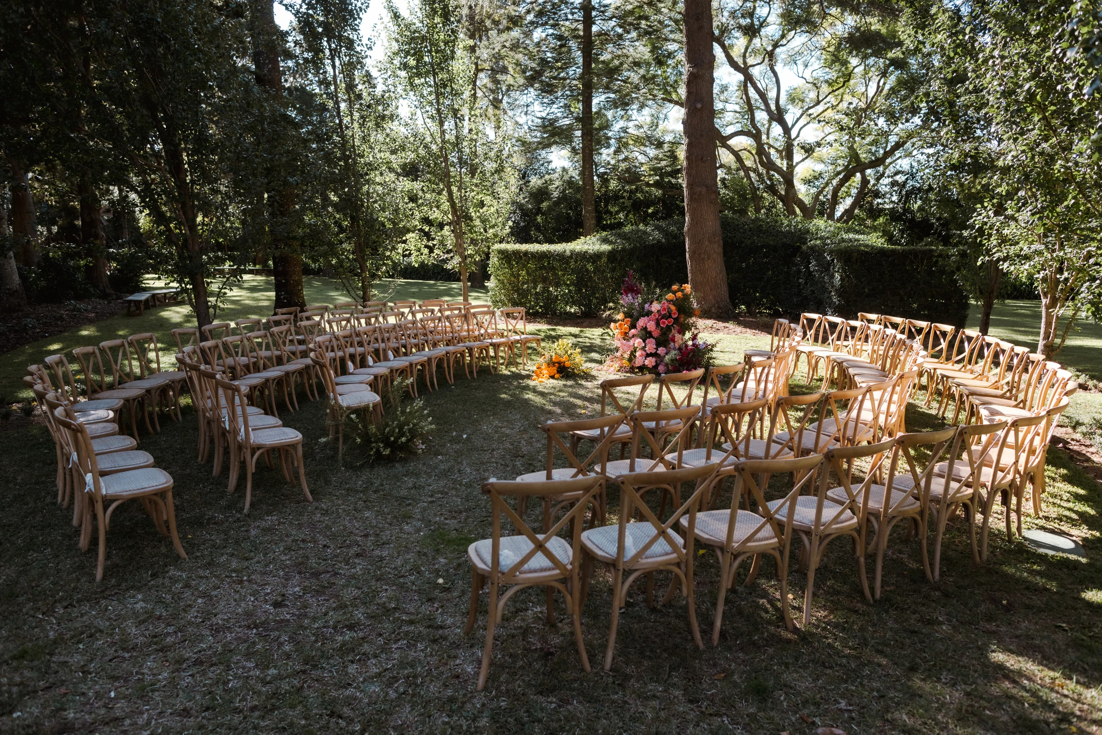 Ceremony set up circular