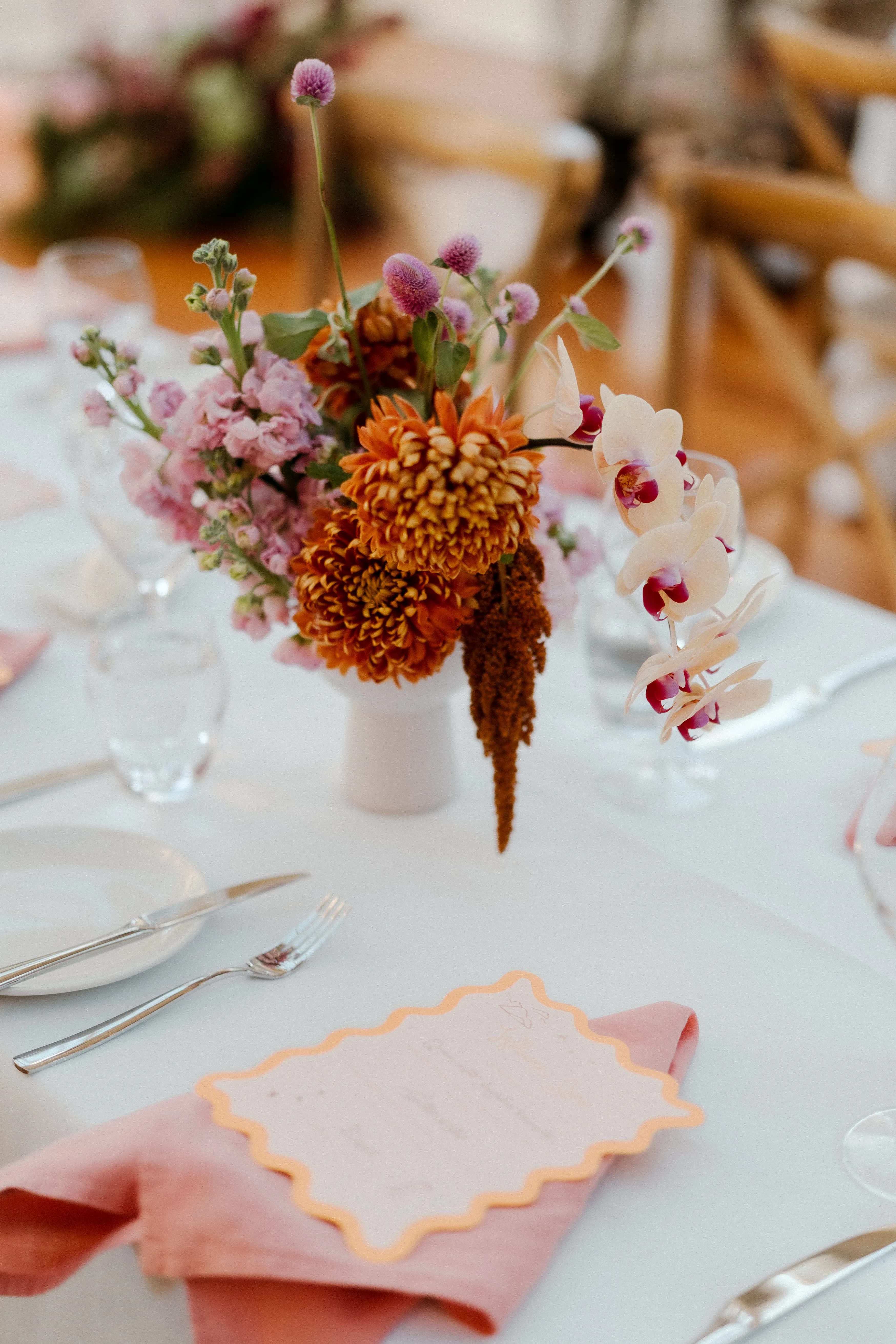 Reception floral styling